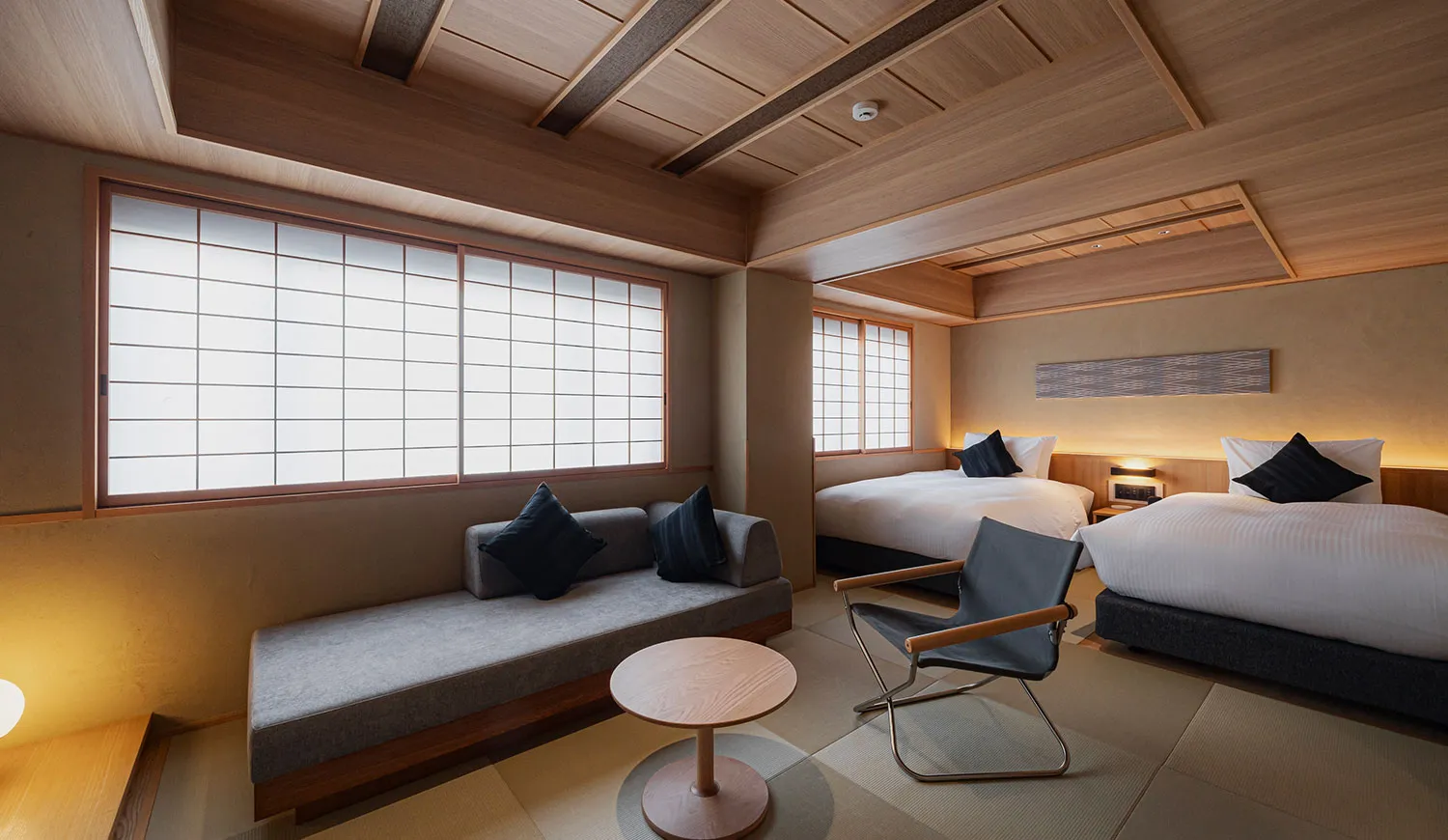 くつろぎのプラスワンが叶える、心地よい滞在。家族や友人との旅にぴったりのお部屋です。